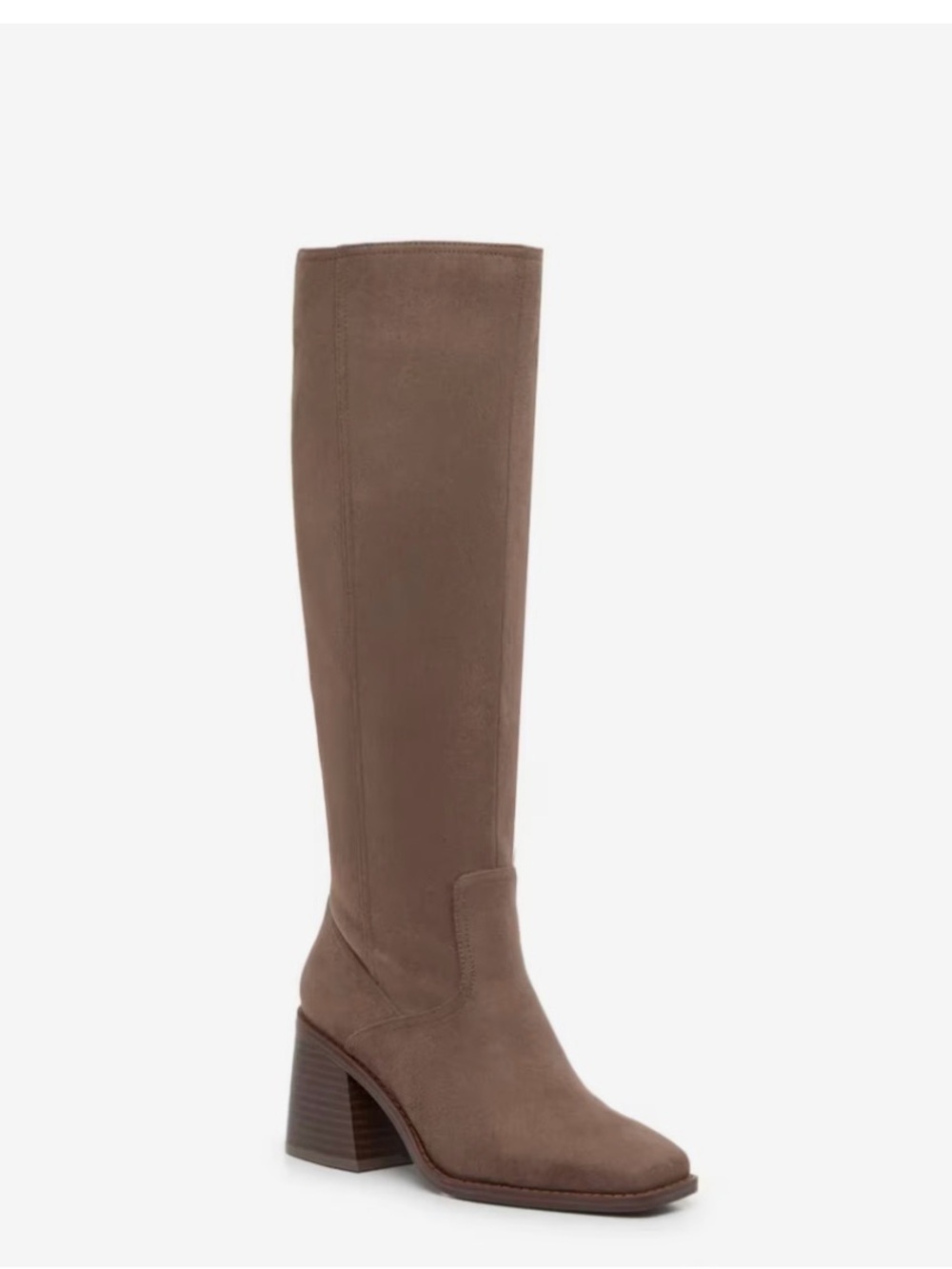 Kelly & Katie Symine Boot Block Heel Faux Suede 6.5 M New Knee High